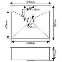 Chiuveta Melana ProfLine H6050G (Gold) Thumb