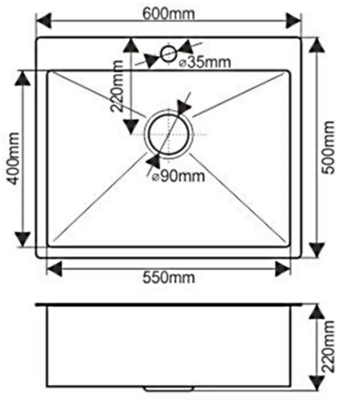 Chiuveta Melana ProfLine H6050G (Gold)