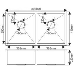 Мойка Melana ProfLine H80544 (Satin) Thumb
