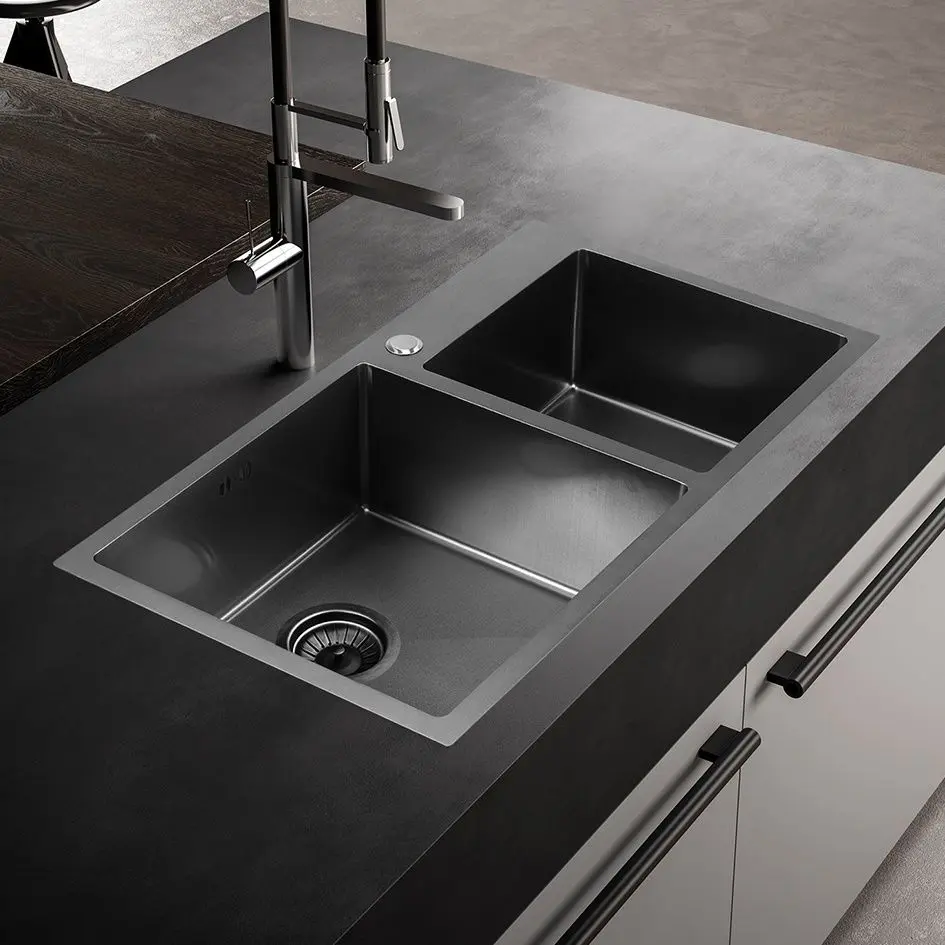 Chiuveta Melana ProfLine S7843HB (Satin/Graphite)