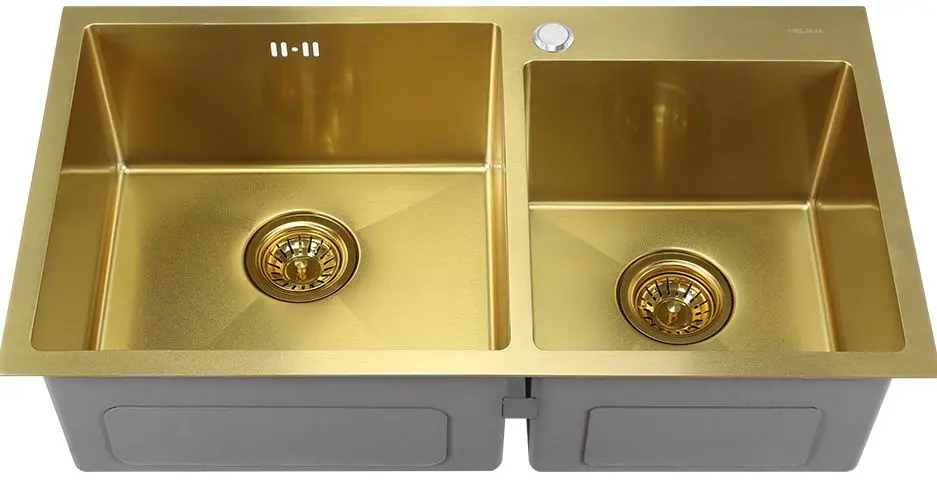 Chiuveta Melana ProfLine S7843HG (Satin/Gold)