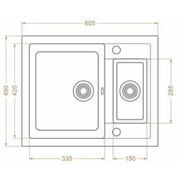 Мойка Montebella 615 500/15 (Jaguar) Thumb
