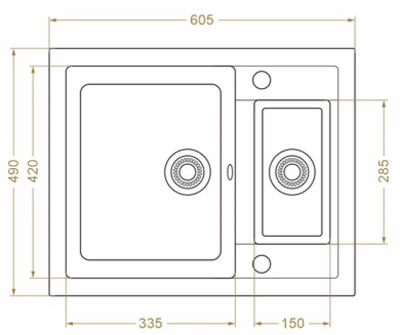 Chiuveta Montebella 615 500/15 (Koala) - 3