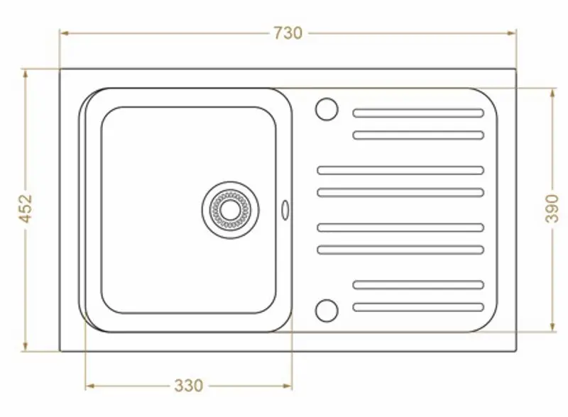 Мойка Montebella 740 460 (Jaguar) - 3