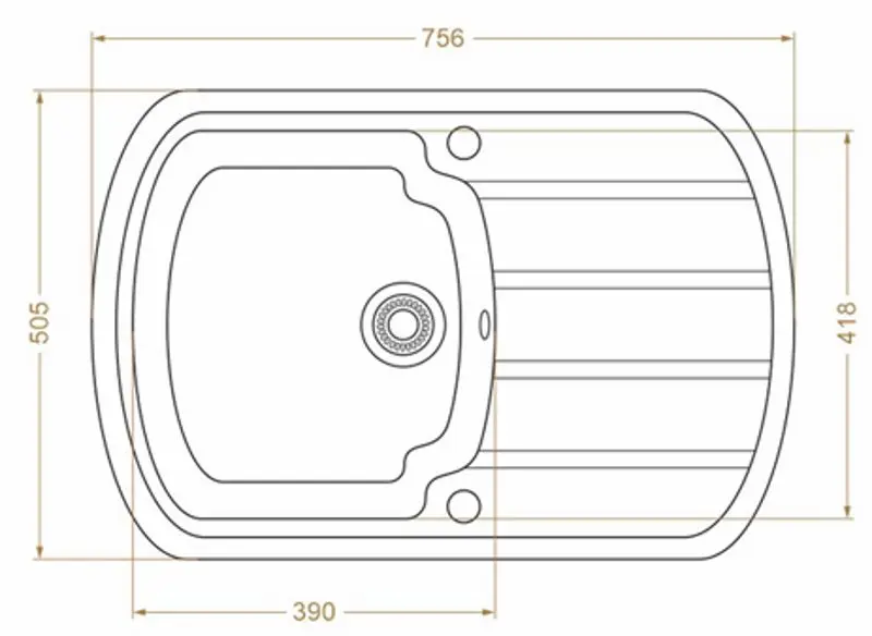 Мойка Montebella 760 500 (Pantera) - 3