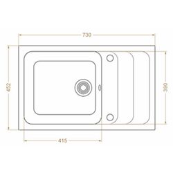 Chiuveta Montebella VLG 740 460 (Jaguar) Thumb