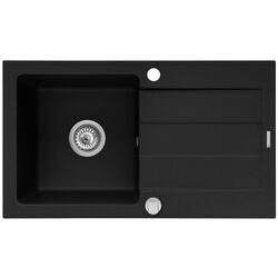 Chiuveta Pyramis Sparta Plus Volcano 78x48 1B 1D (Black)