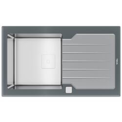 Chiuveta Teka Diamond RS15 1B 1D 86 (Stone Grey)