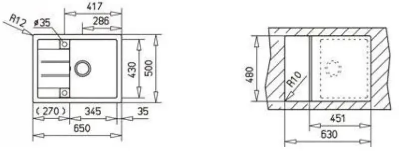 Мойка Teka Astral 45 B-TG (Sepia) - 2