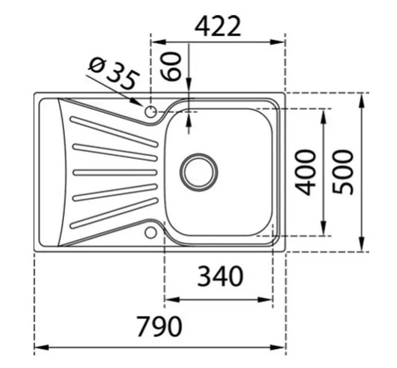 Chiuveta Teka Starbright 45 E-XM 1B 1D (Inox)