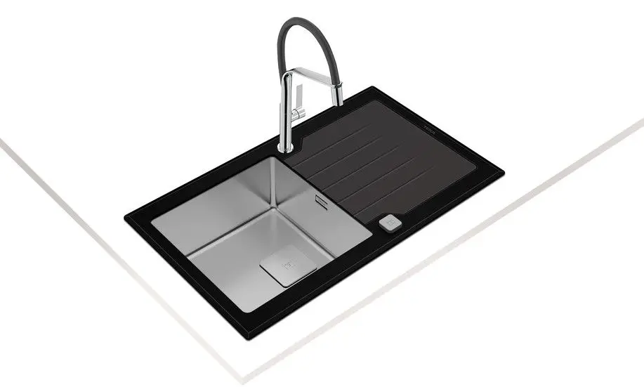 Chiuveta Teka Maestro Diamond RS15 1C 1E N (Black Glass) - 3