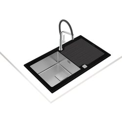 Chiuveta Teka Premium Line Diamond RS15 1B 1D 86 (Black/Inox) Thumb