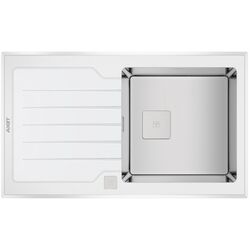 Chiuveta Teka Premium Line Diamond RS15 1B 1D 86 (White/Inox) Thumb