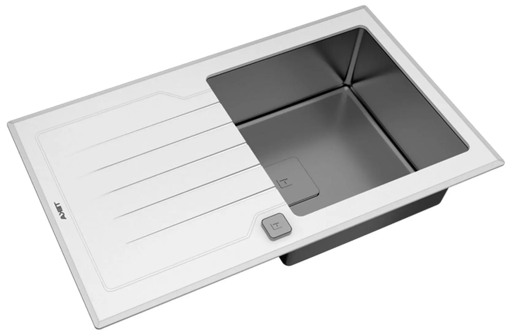 Chiuveta Teka Premium Line Diamond RS15 1B 1D 86 (White/Inox)