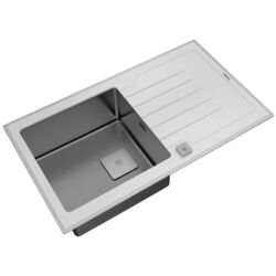 Chiuveta Teka Premium Line Diamond RS15 1B 1D 86 (White/Inox) Thumb