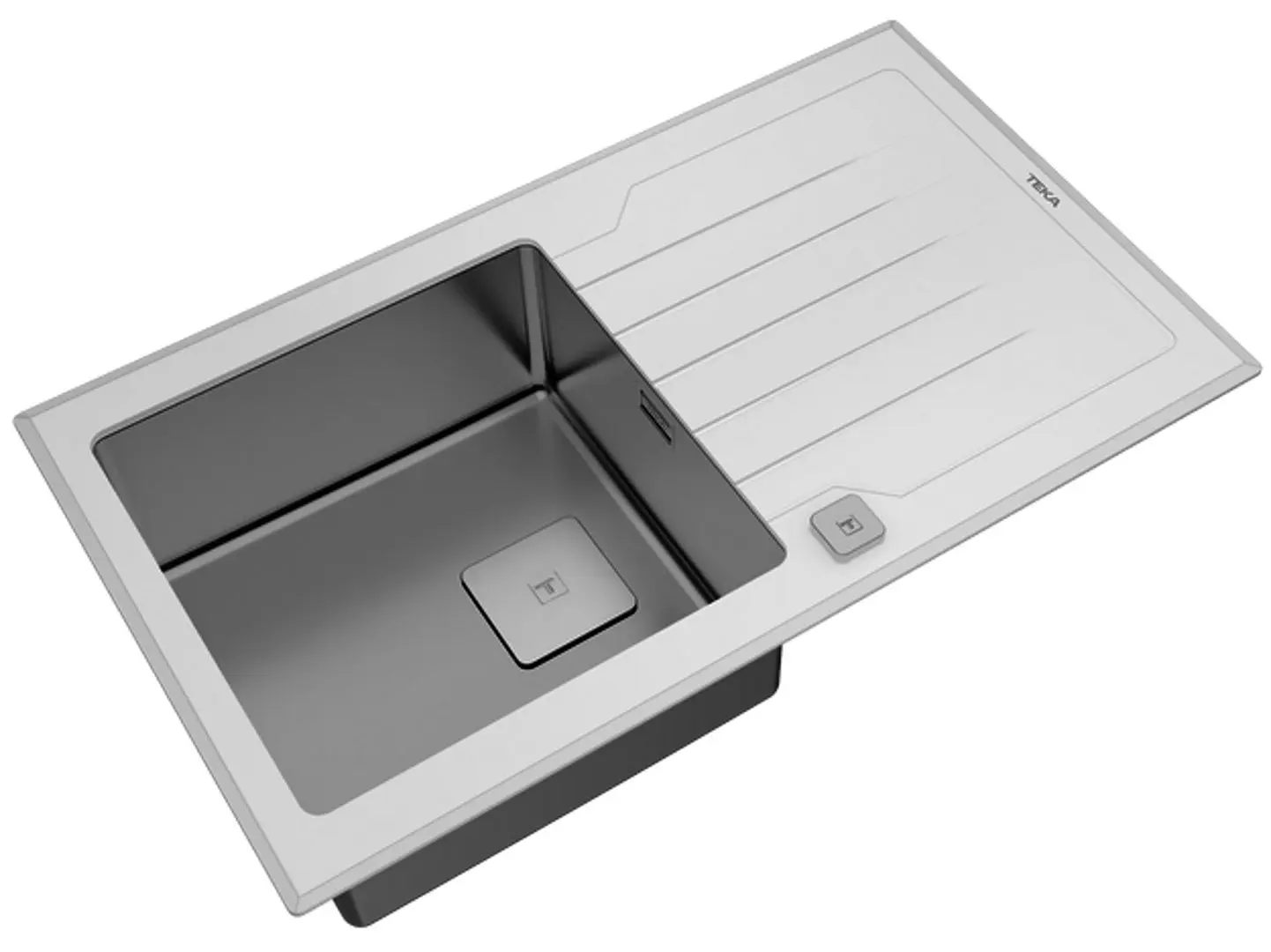 Chiuveta Teka Premium Line Diamond RS15 1B 1D 86 (White/Inox)