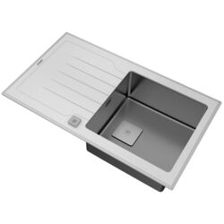 Chiuveta Teka Premium Line Diamond RS15 1B 1D 86 (White/Inox) Thumb