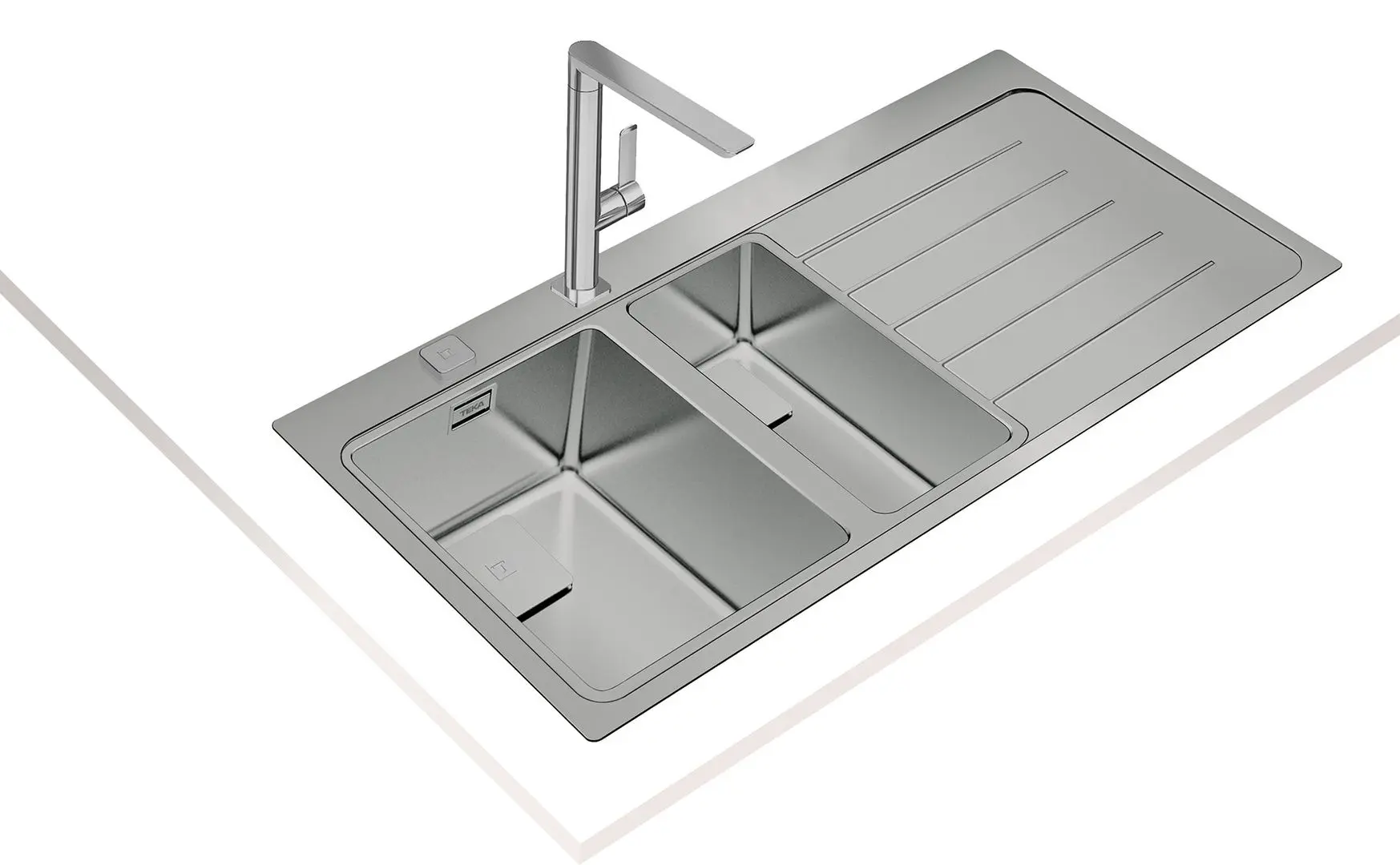 Chiuveta Teka Premium Line Zenit R15 1 1/2B 1D L (Inox) - 2