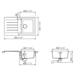 Chiuveta Schock Signus D100 Cristadur Thumb