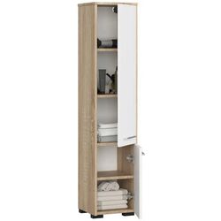 Пенал Akord Fin 30 2D (Sonoma Oak/White) Thumb