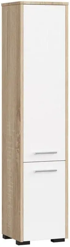 Пенал Akord Fin 30 2D (Sonoma Oak/White)