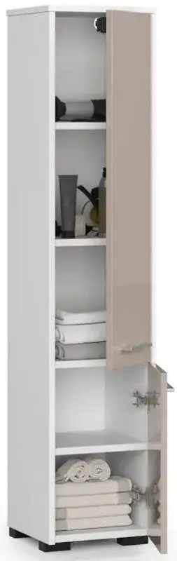 Penal Akord Fin 30 2D (White/Cappuccino Gloss) - 4