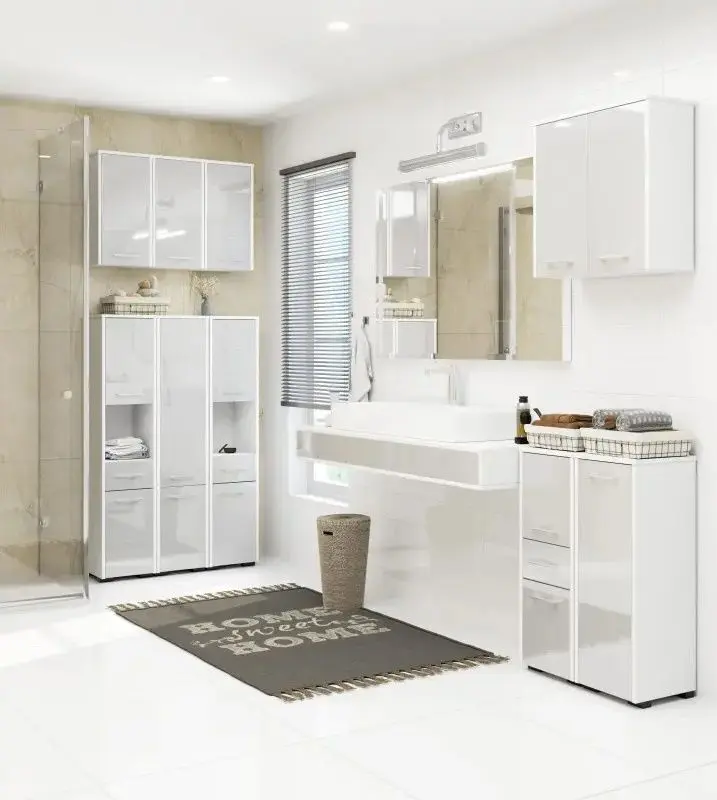 Penal Akord Fin 30 2D (White/Metallic Gloss) - 2