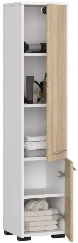 Penal Akord Fin 30 2D (White/Sonoma Oak)