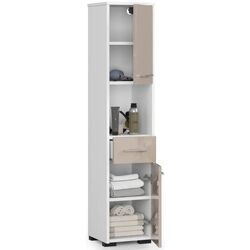 Penal Akord Fin 30 2D1SZ1W (White/Cappuccino Gloss) Thumb