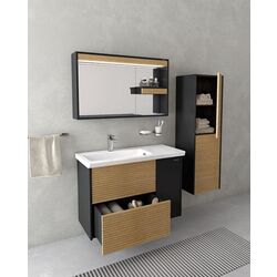 Penal Creavit Intenso IT2130 130cm (Brown/Black) Thumb