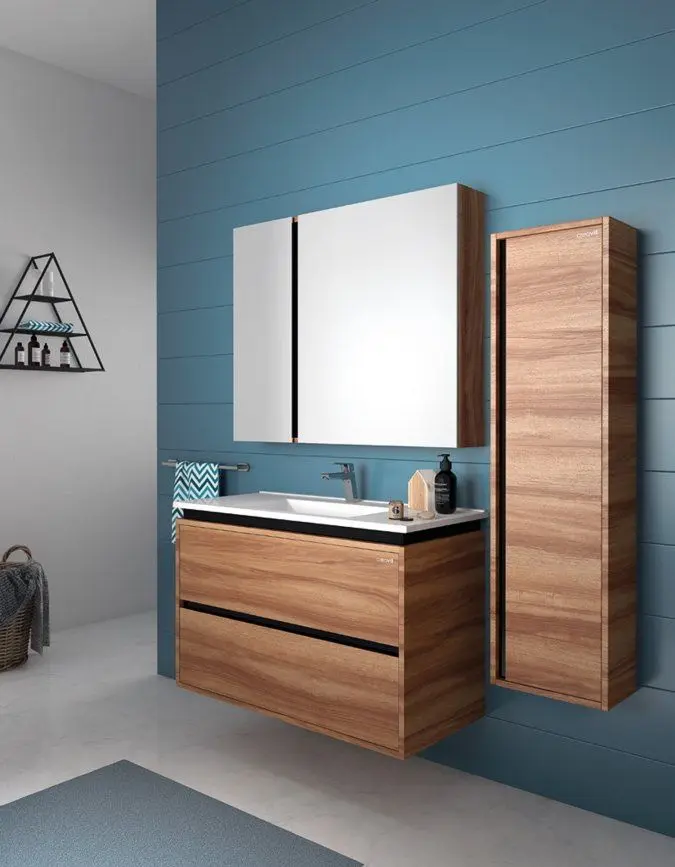 Penal Creavit Verti VE2131.01.VV (Light Nut/Black) - 2