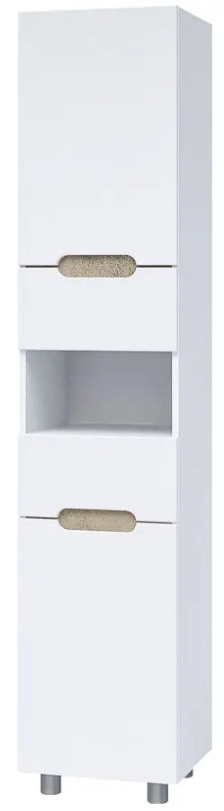 Dulap КМК 0642.3 Niagara 2D2YA (White Gloss/Stone Gray)