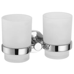 Pahar pentru periute de dinti Volle Ronda 2535.220201 (Chrome/Transparent) Thumb