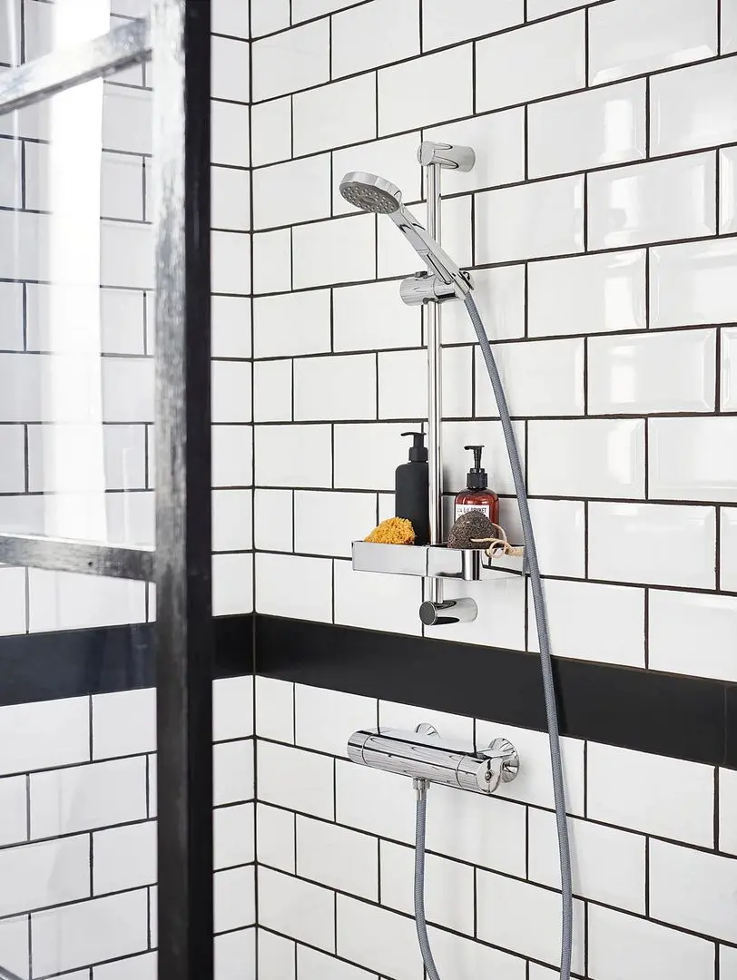 Polita baie Ikea Brogrund 25x4 (Cromat)