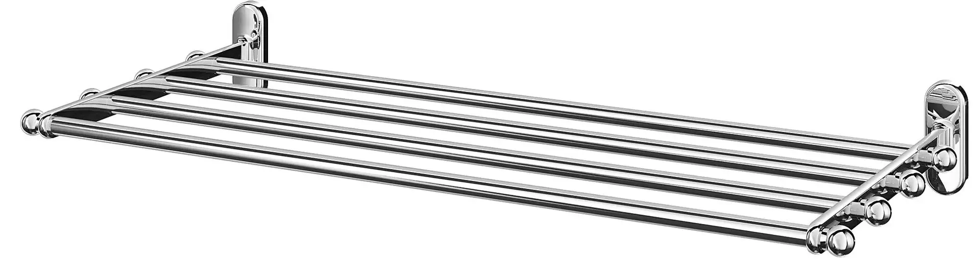 Poliţă cu bară prosoape Ikea Voxnan 68x28 (Cromat)