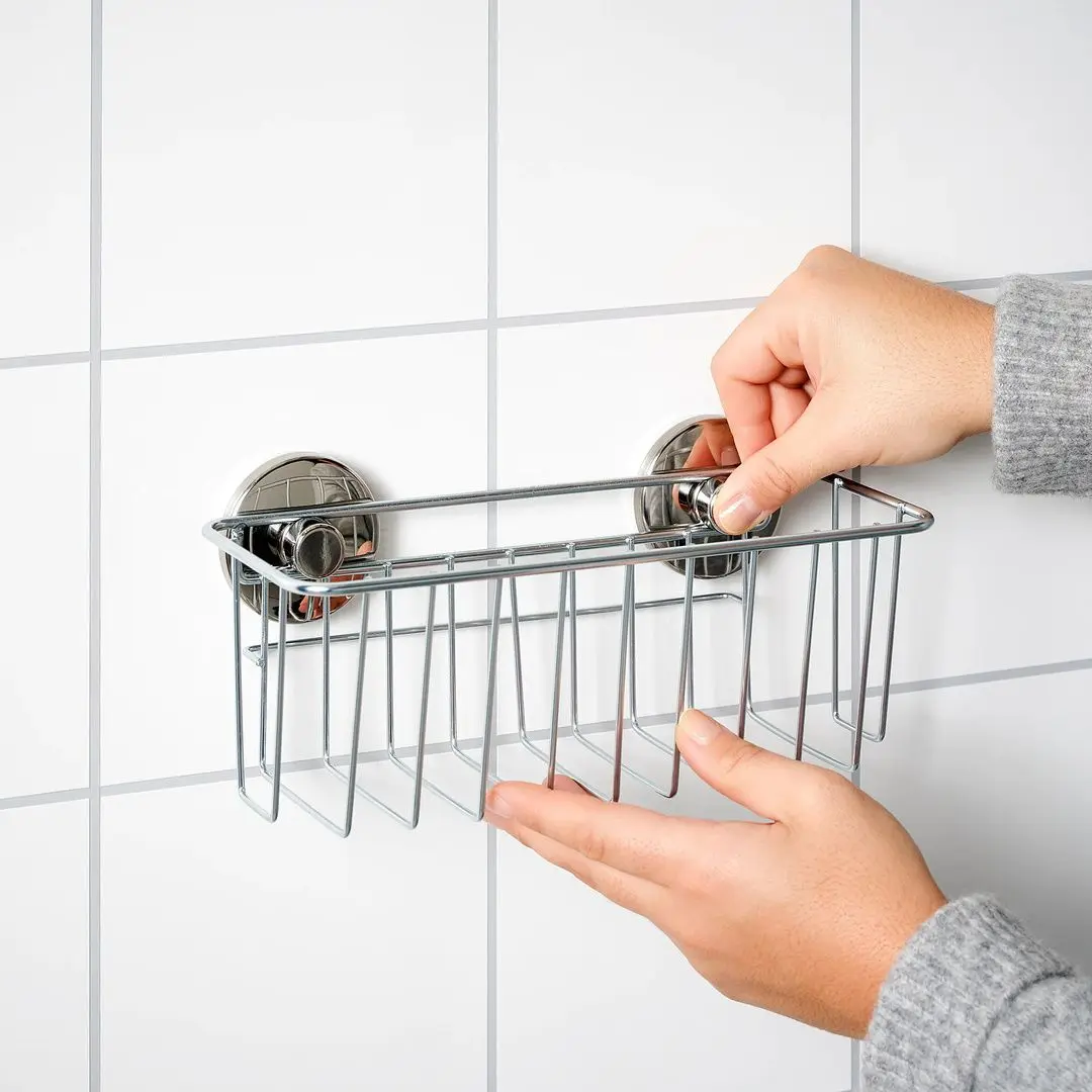 Polita colt Ikea Krokfjorden cu ventuza 20x11 (Zincat)