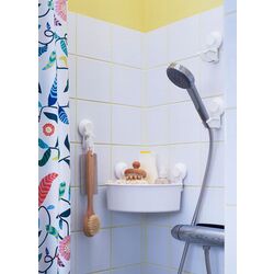 Полка угловая Ikea Tisken на присосках (Белый) Thumb