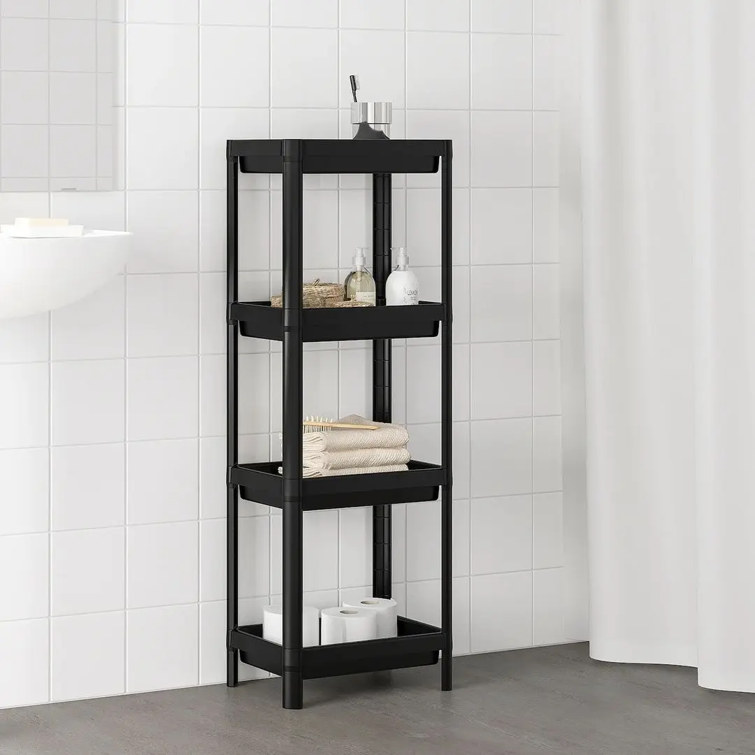 Etajera Ikea Vesken 36x23x100 (Negru)