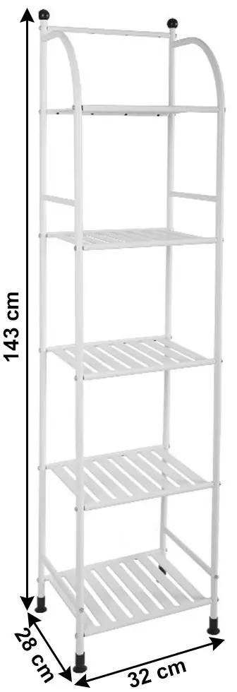 Etajera Tempo Kondela Lauro (White)