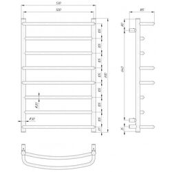 Uscator electric Elna Kaskad 8 810x530x185 (Chrome) Thumb