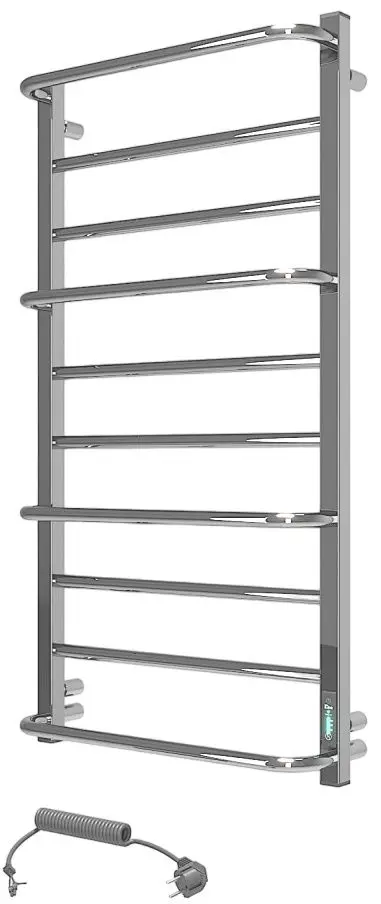 Полотенцесушитель электрический Elna Каскад Люкс 10 1010x530x155 (Chrome)
