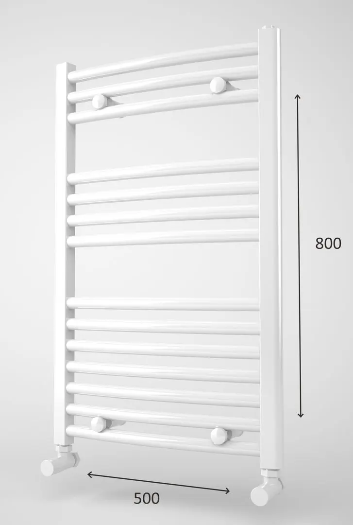 Uscator de prosoape Eurorad Zeus Curved 500x800 (White)