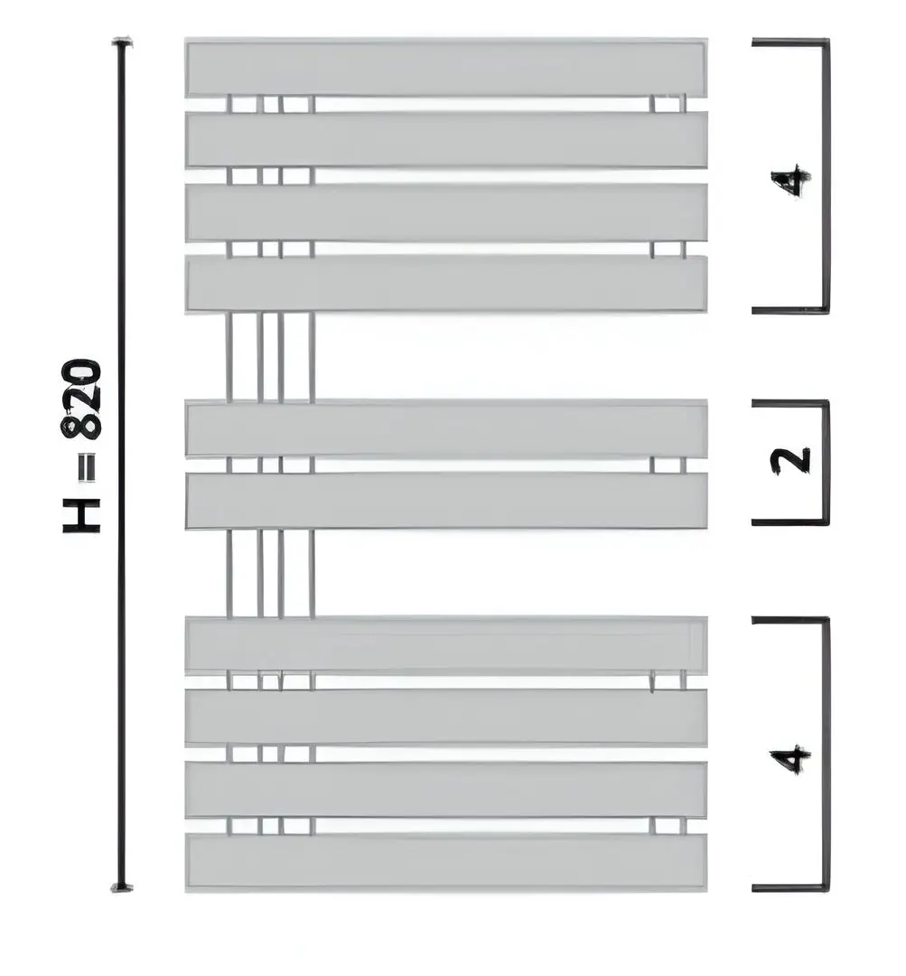 Полотенцесушитель Gorgiel Crest ACR 80/50 (Grey Matt)