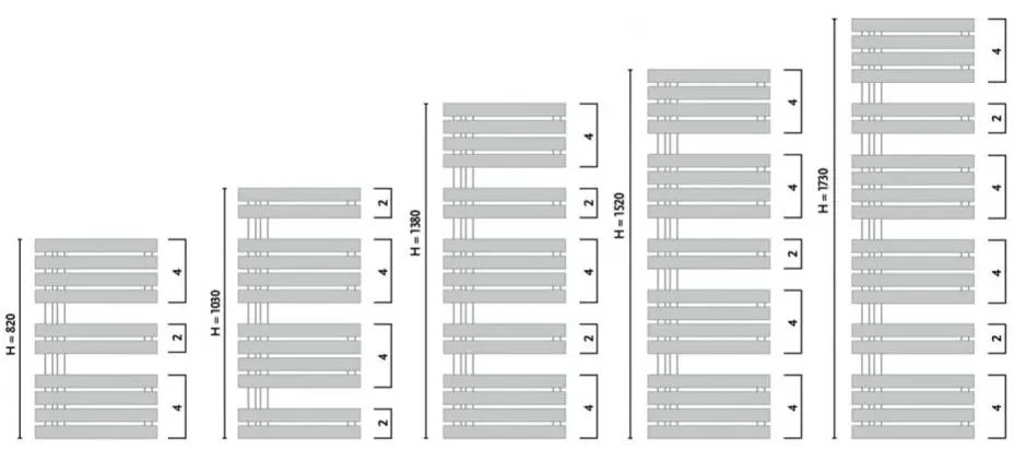 Uscator de prosoape Gorgiel Crest ACR 100/50 (Dark Graphite Matt)