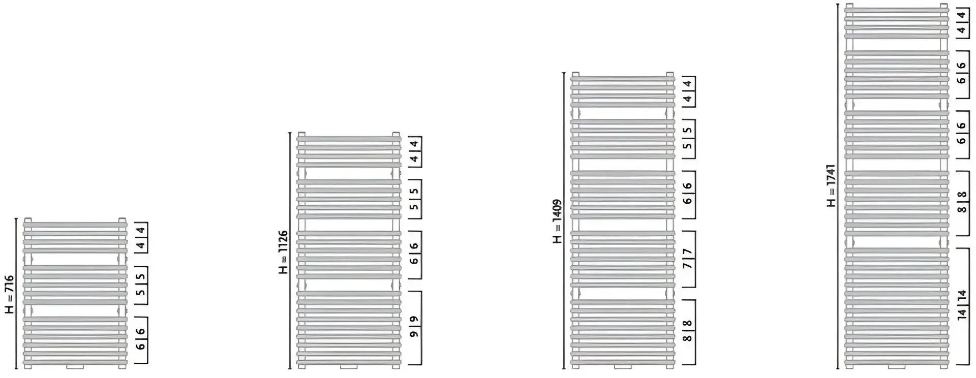 Radiator baie din otel Gorgiel Mars AR1 90/50 (Graphite) - 4