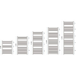 Radiator baie din otel Gorgiel Recta Are 95/55 (White) Thumb