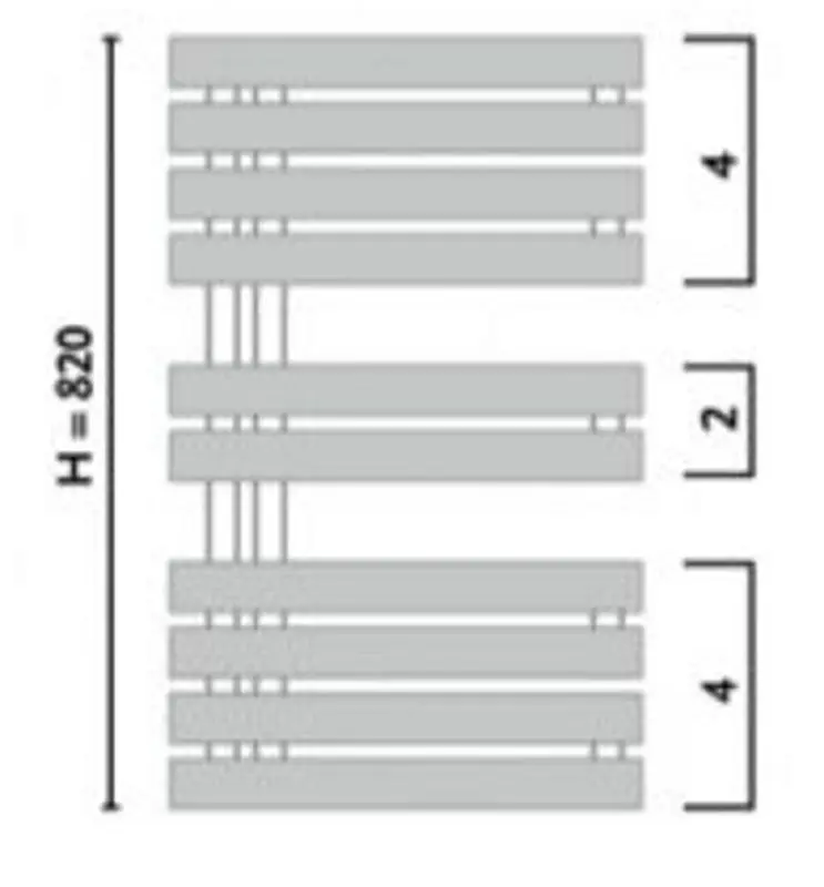 Полотенцесушитель Gorgiel Crest ACR 80/50 (Dark Graphite Matt)