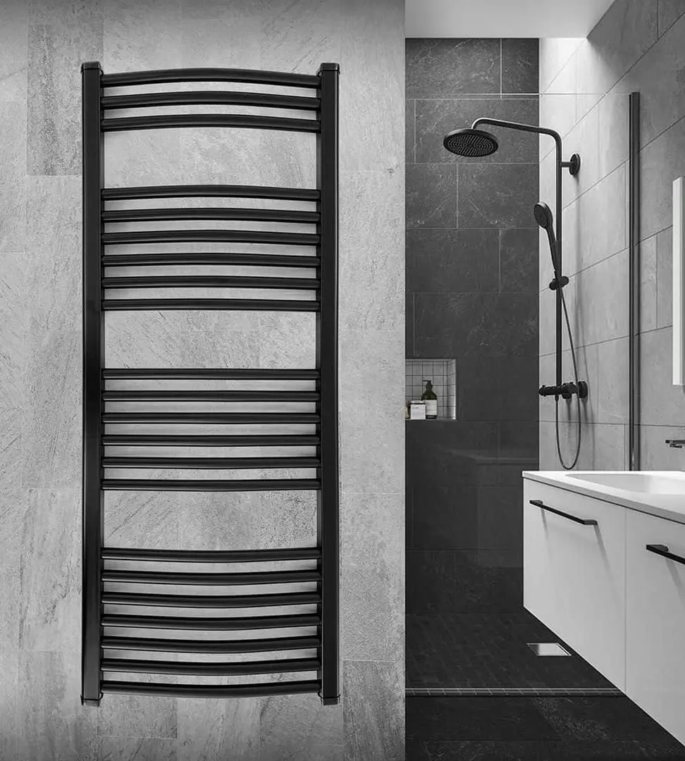 Calorifer de baie Hirapan Kiev 500x1200 (Black) - 2
