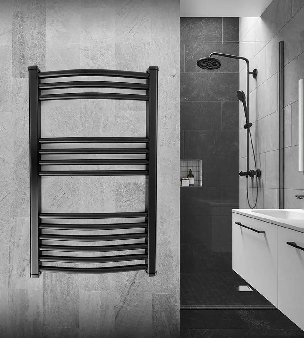 Radiator baie din otel Hirapan 500x800 (Black) - 2