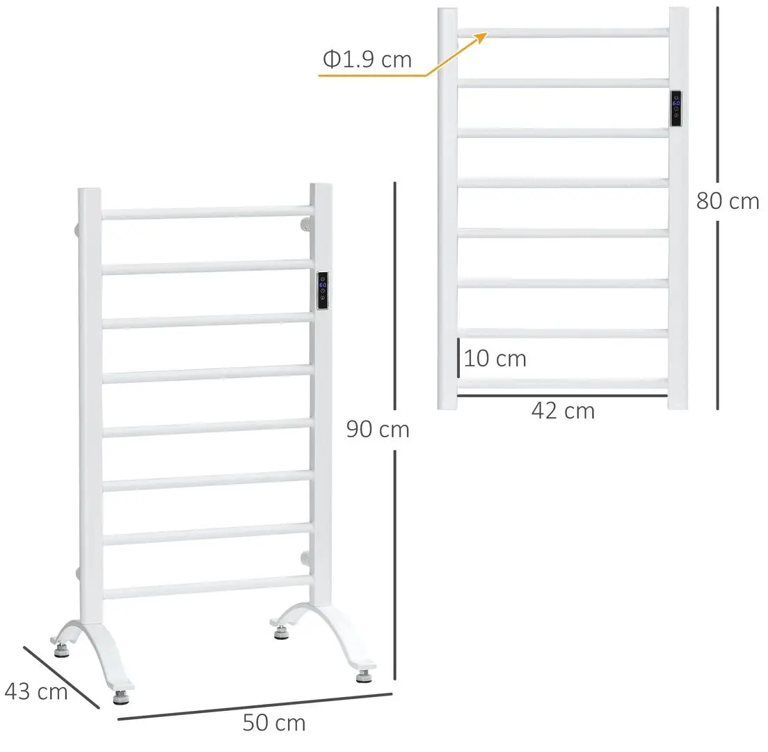 Полотенцесушитель электрический Homcom 850-222V90WT 500x900 (White)